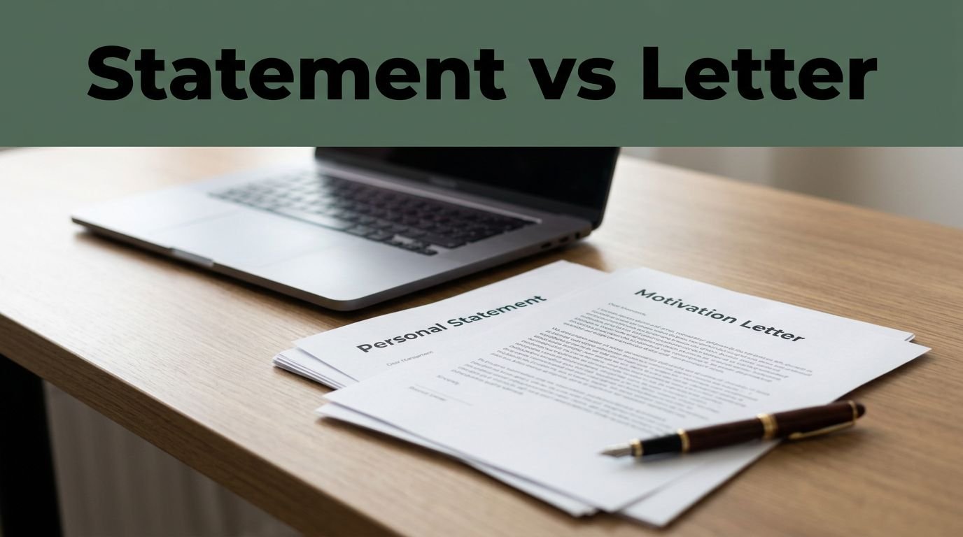 Personal Statement vs Motivation Letter for Scholarships