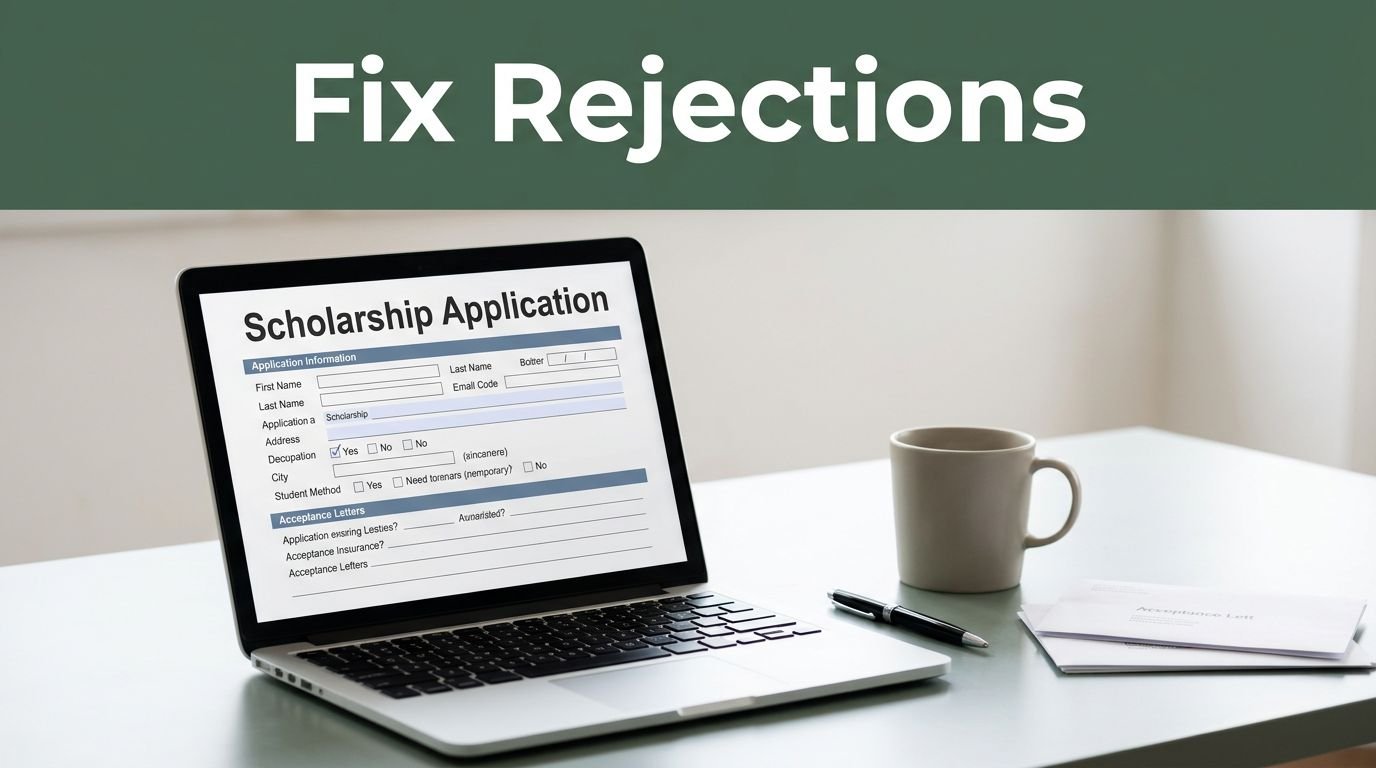 Scholarship Rejection Reasons and How to Fix Them