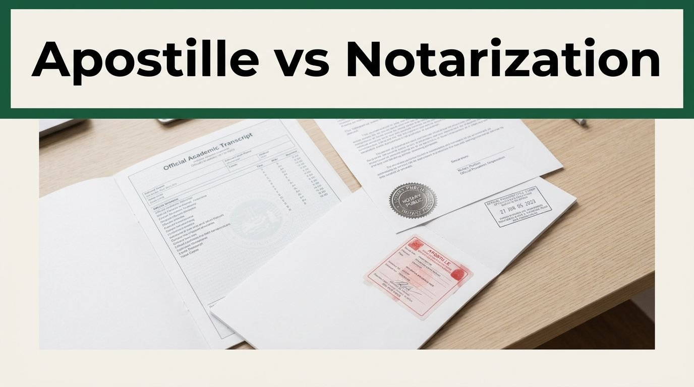 Apostille vs Notarization for Scholarship Documents