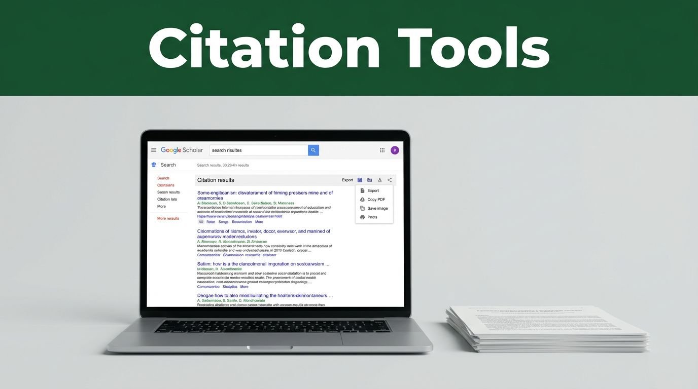 Google Scholarship Citation: Copy, Export, and Check