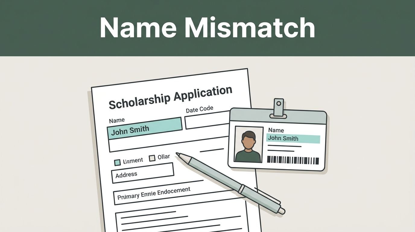 How to Fix a Scholarship Name Mismatch on Documents