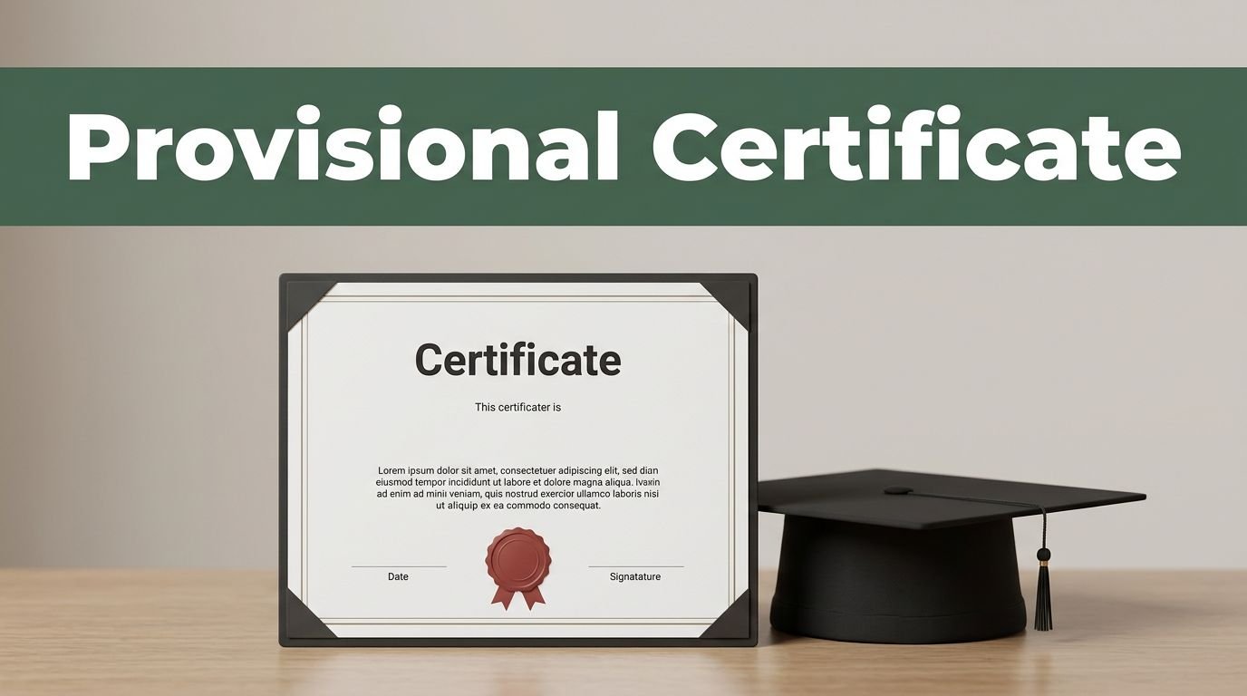 Provisional Certificates for Scholarship Applications Explained