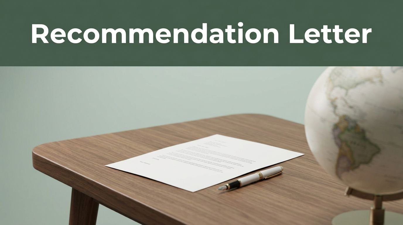 Scholarship Recommendation Letter Template for International Students: A Complete Guide and Sample