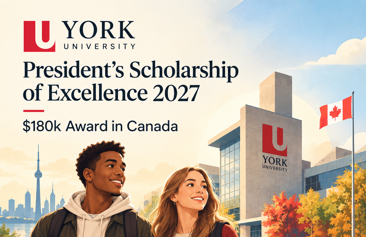York University President's International Scholarship of Excellence 2027