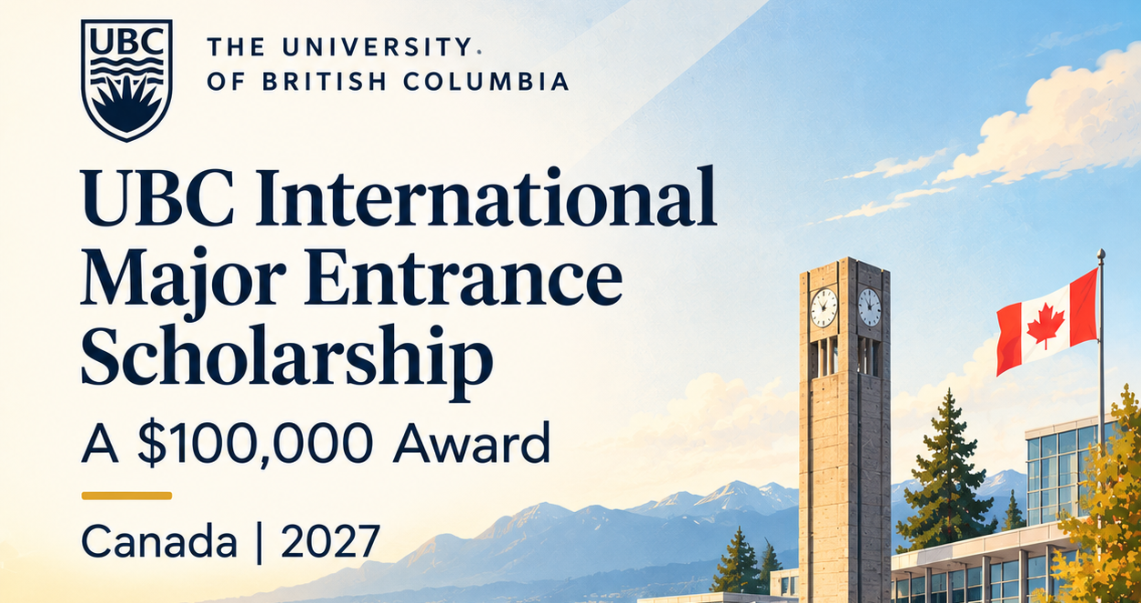 UBC International Major Entrance Scholarship